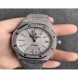 Audemars Piguet Royal Oak Frosted Gold 41MM 15410BC Noob Stainless Steel Silver 