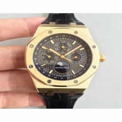 Audemars Piguet Royal Oak Perpetual Calendar 41MM 26574BA.OO.1220BA.01 BF Yellow Gold Black 
