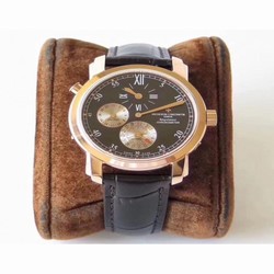 Vacheron Constantin Malte Regulateur Dual Time 42005/000J K11 Rose Gold Black 