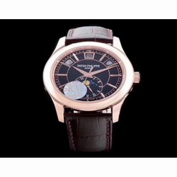 Patek Philippe Annual Calendar 5205R-010 KM Rose Gold Black 