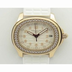 Patek Philippe Aquanaut Luce Ladies 5068R-010 TW Rose Gold & Diamonds White 