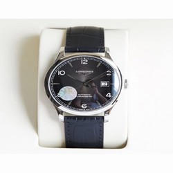 Longines Record L2.820.4.56.2 AF Stainless Steel Black 