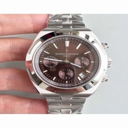 Vacheron Constantin Overseas Chronograph 5500V/110A-B147 JF Stainless Steel Chocolate 