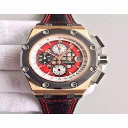 Audemars Piguet Royal Oak Offshore Rubens Barrichello II 26284RO.OO.D002CR.01 JF V2 Rose Gold Red 