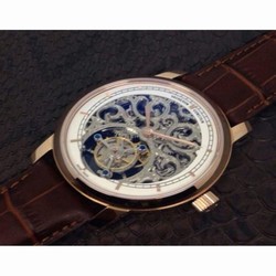 Vacheron Constantin Patrimony Tourbillon Rose Gold Skeleton & White 