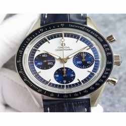 Omega Speedmaster Moonwatch Limited Edition Stainless Steel White & Blue 