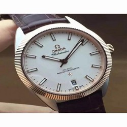 Omega Constellation Globemaster 39MM Stainless Steel & Rose Gold White 