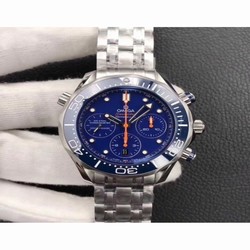 Omega Seamaster Diver 300M Chronograph 212.30.44.50.03.001 Noob Stainless Steel Blue 