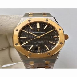 Audemars Piguet Royal Oak 15400 JF Stainless Steel & Yellow Gold Black 