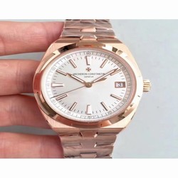 Vacheron Constantin Overseas 47040 8F Rose Gold White 