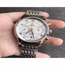 Omega De Ville Co-Axial Chronograph 42MM 431.10.42.51.02.001 OM Stainless Steel White 