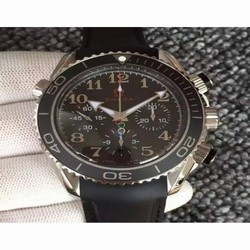 Omega Seamaster Planet Ocean Chronograph Olympics Stainless Steel Black 