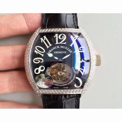 Franck Muller Cintree Curvex Imperial Tourbillon 8880 T ABF Stainless Steel & Diamonds Black 