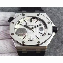 Audemars Piguet Royal Oak Offshore Diver 15710 Stainless Steel White 