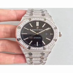 Audemars Piguet Royal Oak 15400 Noob Stainless Steel & Diamond Black 