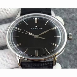 Zenith Elite 6150 03.2270.6150/01.C493 Stainless Steel Black 