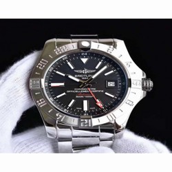 Breitling Avenger II GMT A3239011/BC35/170A GF Stainless Steel Black 