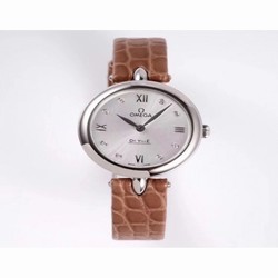 Omega De Ville Prestige Dewdrop 424.13.27.60.52.001 GS Stainless Steel Silver 