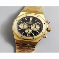 Audemars Piguet Royal Oak Chronograph 26331 OM Yellow Gold Black 