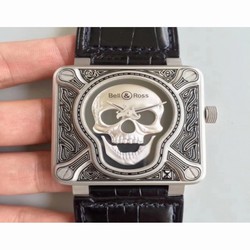 Bell & Ross BR 01 Burning Skull Noob Stainless Steel Black 