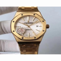 Audemars Piguet Royal Oak 15400 ZX Yellow Gold Silver 