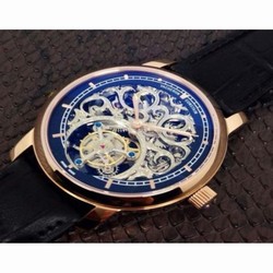 Vacheron Constantin Patrimony Tourbillon Rose Gold Skeleton & Black 