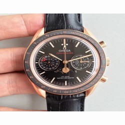 Omega Speedmaster Moonwatch Moonphase Chronograph 304.63.44.52.01.001 BF Rose Gold Black 