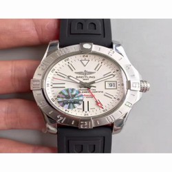 Breitling Avenger II GMT A3239011/G778/153S GF Stainless Steel White 