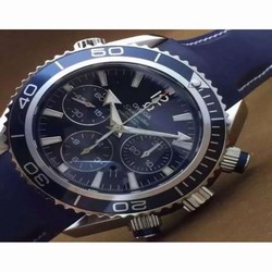 Omega Seamaster Planet Ocean Chronograph 45MM Stainless Steel Blue 