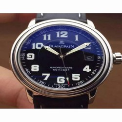 Blancpain Leman Hundred Hours Stainless Steel Black 