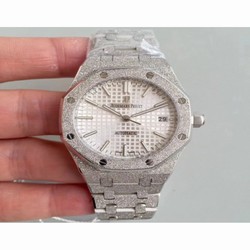 Audemars Piguet Royal Oak Frosted Gold 37MM 15454 JH Stainless Steel Silver 