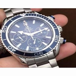 Omega Seamaster Planet Ocean Chronograph 45MM Stainless Steel Blue 