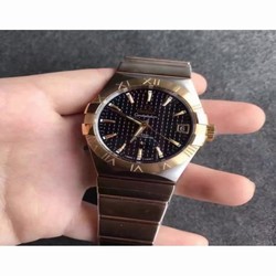 Omega Constellation 123.20.38.21.01.002 38MM V6 Stainless Steel & Yellow Gold Black 