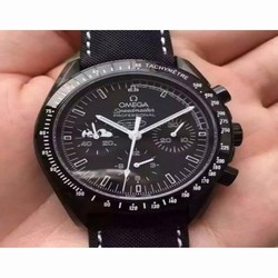 Omega Speedmaster Moonwatch Anniversary Silver Snoopy PVD Black 