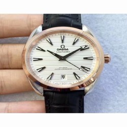 Omega Seamaster Aqua Terra 150M Master Co-Axial Baselworld 2017 XF Stainless Steel & Rose Gold White 