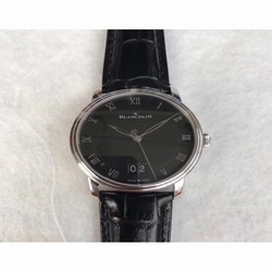 Blancpain Villeret Grande Date 6669-1127-55B HG V2 Stainless Steel Black 
