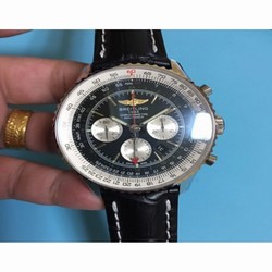 Breitling Navitimer GMT AB044121/BD24/441X/A20BA.1 JF Stainless Steel Black 