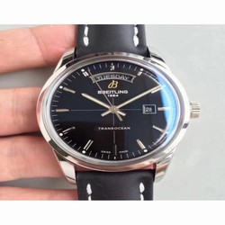 Breitling Transocean Day & Date A4531012/BB69/35X V7 Stainless Steel Black 