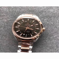 Omega Seamaster Aqua Terra 150M GMT 43MM 231.20.43.22.06.003 VS Stainless Steel & Rose Gold Brown 