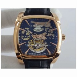 Parmigiani Fleurier Kalpa XL Tourbillon 30 Second Chiaroscuro PF012512-01 BM Rose Gold Black Skeleton 