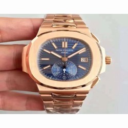 Patek Philippe Nautilus Chronograph 5980R JF Rose Gold Blue 