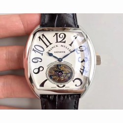 Franck Muller Cintree Curvex Imperial Tourbillon 8880 T LH Stainless Steel White 