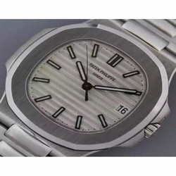 Patek Philippe Nautilus Jumbo 5711 Stainless Steel White 