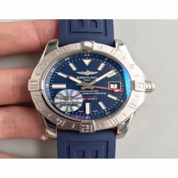 Breitling Avenger II GMT A3239011/BC35/170A GF Stainless Steel Blue 