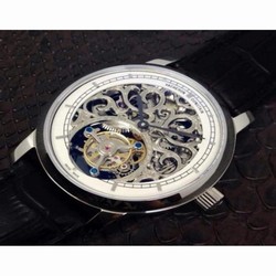 Vacheron Constantin Patrimony Tourbillon Stainless Steel Skeleton & White 