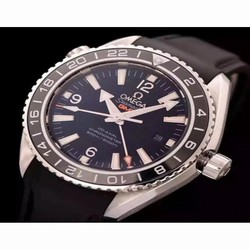 Omega Seamaster Planet Ocean GMT Stainless Steel Black 