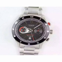 Tudor Grantour Fly-Back Stainless Steel Black 