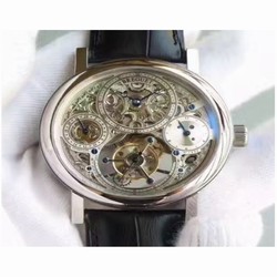 Breguet Grand Complication Tourbillon AX Stainless Steel Silver Skeleton 