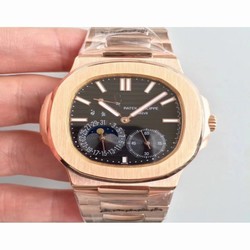 Patek Philippe Nautilus Moonphase 5712R-001 Noob Rose Gold Black 