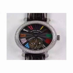 Franck Muller Color Dreams Tourbillon Imperial Stainless Steel & Diamonds Black 